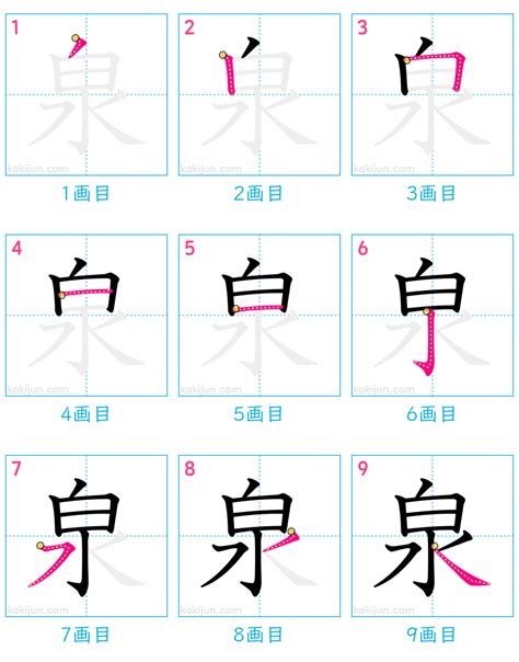 泉部首|漢字「泉」の書き順・部首・画数・意味や読み方